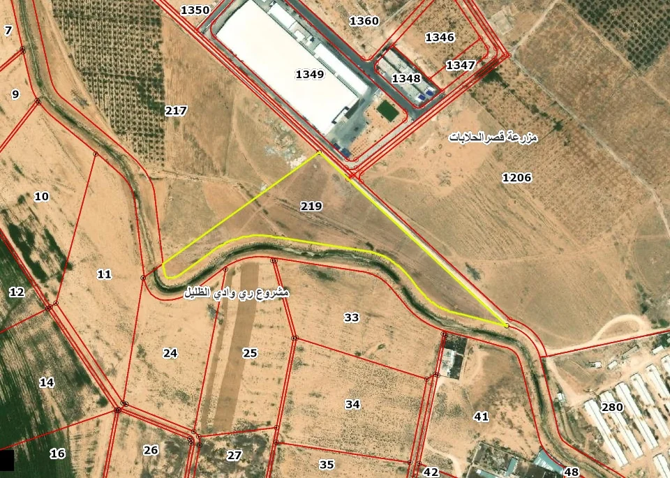 Aerial boundary image of Plot 219 in Ad-Dulayl Area 5