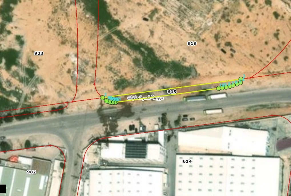 Aerial boundary image of Plot 605